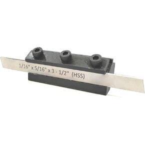 MachEl T-Parting Cut off Holder with Blade for Lathe Machine (Blade 1/16"x 1/2" x 3-1/2"(6 MM Shank)) in Kuwait