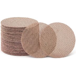 6inch Mesh Abrasive Net Sanding Discs, 25 Pcs Hook and Loop Sandpaper – Dust-Free Open-Mesh, Wet & Dry, Anti-Clog – for Random Disc & Orbital Sanders, Woodworking, Auto Body (6in, 80 Grit, 25) in Saudi Arabia