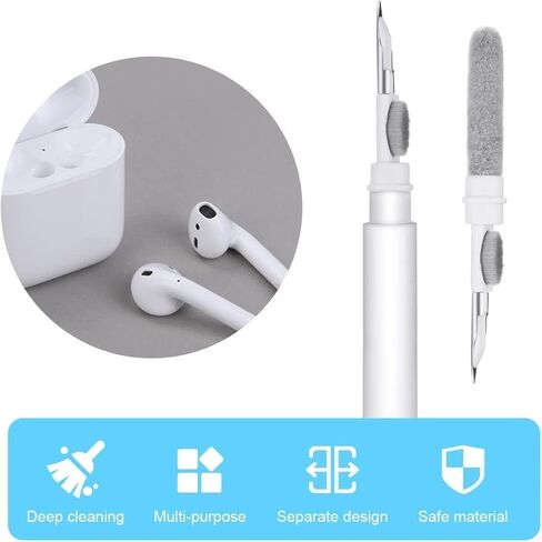 طقم أقلام تنظيف 4 في 1 لأجهزة AirPods، منظف فرشاة ناعم لسماعات الأذن، وأدوات تنظيف الإلكترونيات in Kuwait