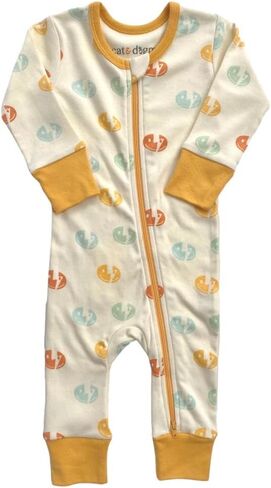 Cat & Dogma Organic Cotton Zippy Playsuit for Babies and Infants, Unisex, 0-3 Months to 18-24 Months in Saudi Arabia