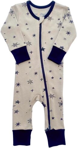 Cat & Dogma Organic Cotton Zippy Playsuit for Babies and Infants, Unisex, 0-3 Months to 18-24 Months in Saudi Arabia