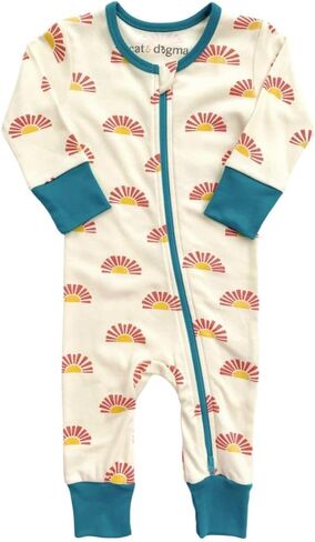 Cat & Dogma Organic Cotton Zippy Playsuit for Babies and Infants, Unisex, 0-3 Months to 18-24 Months in Saudi Arabia