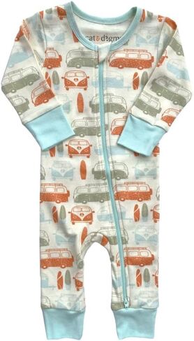 Cat & Dogma Organic Cotton Zippy Playsuit for Babies and Infants, Unisex, 0-3 Months to 18-24 Months in Saudi Arabia