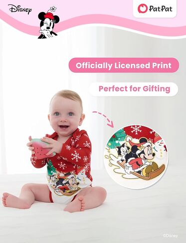 Disney Princess Ariel Belle Mickey Minnie Mouse Winnie the Pooh Baby Clothes Long Snap Bodysuit for Newborn to Infant in Kuwait
