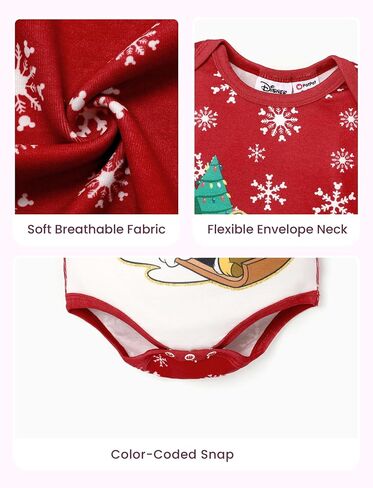 Disney Princess Ariel Belle Mickey Minnie Mouse Winnie the Pooh Baby Clothes Long Snap Bodysuit for Newborn to Infant in Kuwait