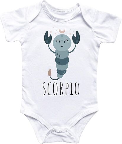 Scorpio Zodiac - Baby Boy Girl Clothes Infant Bodysuit Funny Cute Newborn 2 in Saudi Arabia