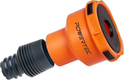 محول منفذ الغبار POWERTEC 70506 سريع التوصيل لمنفذ 1-3/4 بوصة ~ 2-1/2 بوصة إلى خرطوم جمع الغبار 4 بوصة و2-1/2 بوصة، مع محول ملولب لمجموعة خرطوم مكنسة كهربائية POWERTEC in Saudi Arabia
