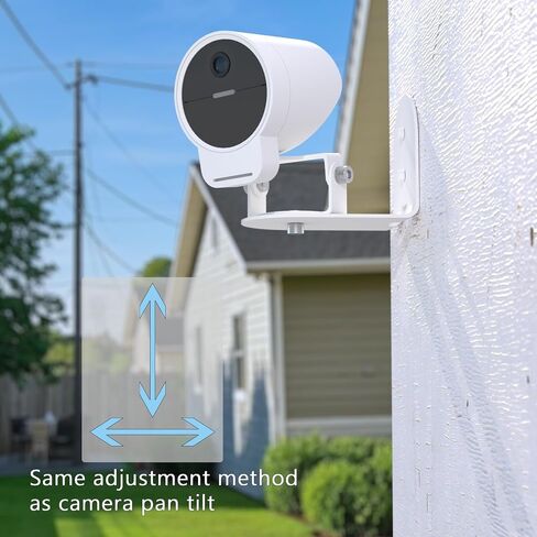 حامل حائط معدني آمن من Teccle متوافق مع سلسلة كاميرات SimpliSafe الخارجية 2 وكاميرا SimpliSafe الخارجية، مضادة للسقوط، دعامة تثبيت دوارة قابلة للتعديل 360 درجة in Kuwait