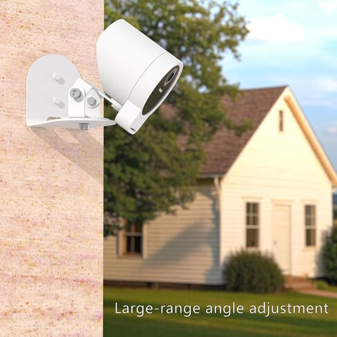 حامل حائط معدني آمن من Teccle متوافق مع سلسلة كاميرات SimpliSafe الخارجية 2 وكاميرا SimpliSafe الخارجية، مضادة للسقوط، دعامة تثبيت دوارة قابلة للتعديل 360 درجة in Kuwait