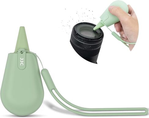 Pocket-Sized Silicone Camera Dust Blower Lens Air Blower, Small Camera Lens Cleaner Air Blower for Sensor LCD Keyboards Filters Printing, Sage Green Portable Dust Blower for Outdoor Travel Cleaning in Saudi Arabia