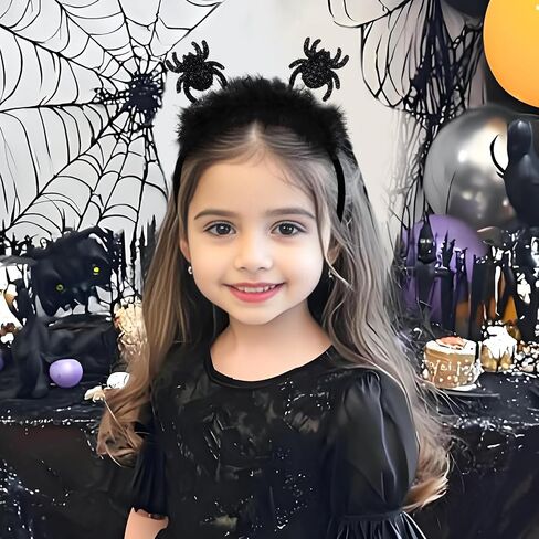 YanJie Halloween Headbands for Baby Girls Black Headband for Girl Bat Hair Accessories Halloween Outfits for Kids in Saudi Arabia