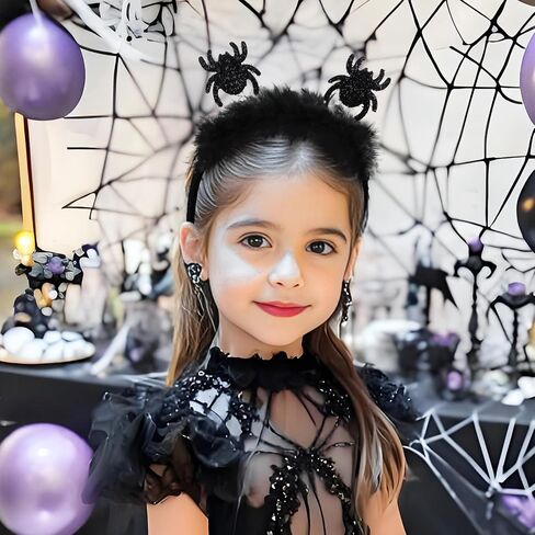 YanJie Halloween Headbands for Baby Girls Black Headband for Girl Bat Hair Accessories Halloween Outfits for Kids in Saudi Arabia