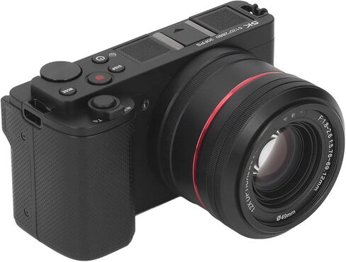 كاميرا رقمية للتصوير الفوتوغرافي، كاميرا 5K 64MP 30FPS HDR DSLR مع شاشة قلاب 3.2 بوصة 180 درجة تكبير بصري 12X، مستشعر CMOS، كاميرا تسجيل فيديو بتركيز تلقائي لصور شخصية للفيديو in Kuwait