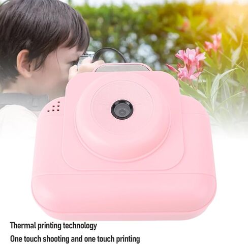 Upgraded Instant Print Camera, Portable Digital Kids Camera Instant Print Toy with 2.4 Inch Screen & Time Lapse & Thermal Printing & Multiple Filters for Girls & Boys Travel (Blue) in Saudi Arabia