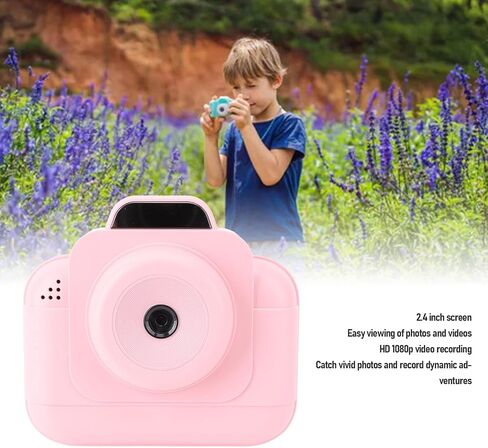 Upgraded Instant Print Camera, Portable Digital Kids Camera Instant Print Toy with 2.4 Inch Screen & Time Lapse & Thermal Printing & Multiple Filters for Girls & Boys Travel (Blue) in Saudi Arabia