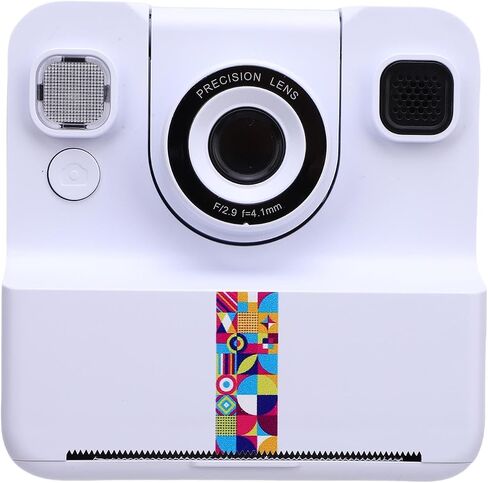 Diydeg Instant Print Camera for Kids, 24MP 2.4in 1080P HD Screen Digital Camera with Print Paper, Built in Fun Frames and Filters, for Christmas Birthday Gifts Toys (White) in Saudi Arabia