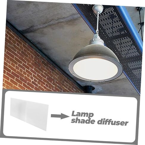 Lurrose Acrylic Light Diffuser Panel Semi Transparent Lampshade Diffuser for LED Ceiling Fixtures Uniform Soft Lighting Wear Resistant Acrylic Easy Installation in Saudi Arabia