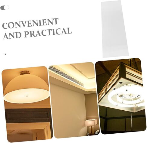 Gadpiparty Semitransparent Acrylic Lampshade Diffuser Panel for Ceiling and Pendant Lights Even Soft LED Light Diffuser with Non Glare Finish Easy Installation for Decor in Saudi Arabia