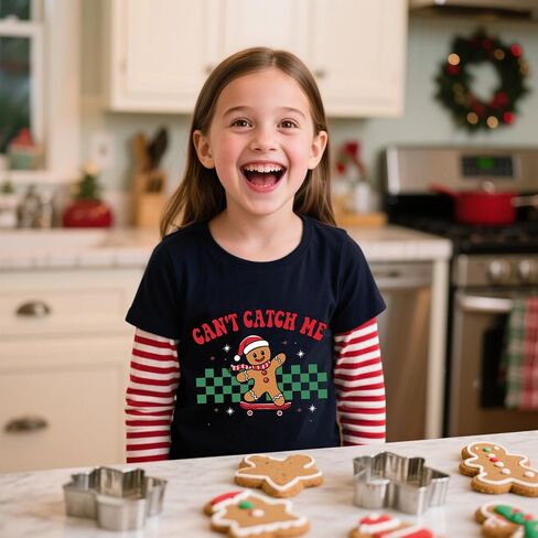 Christmas Shirts for Toddler Boys Girls Funny Striped Long Sleeve Ugly Xmas Tree Navy Blue Tees Tops 2-7 Years in Saudi Arabia