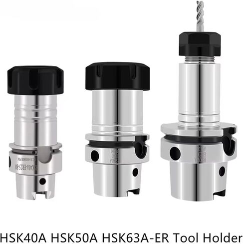 HSK63 HSK63A Tool Holder HSK40A HSK50A ER16 ER20 ER25 ER32 Tool Holders CNC Five-axis Machine Spindle Lathe Chuck Milling Lathe Accessories(HSK63A-ER40-70L) in Saudi Arabia