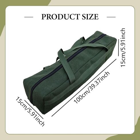 Canopy Pole Bag Tripod Carrying Case Camping Equipment Storage Zippered Duffel for Trip Pole Fishing Rod Awning Frame, 110cmx20cmx20cm in Saudi Arabia
