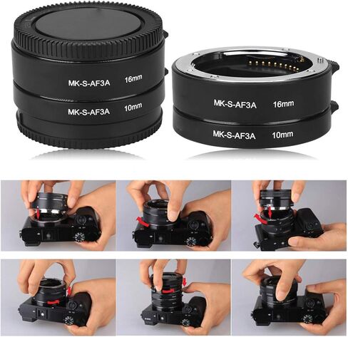 KIMISS MkSAF3A Lens Extension Tube Macro Photographing for Automatic Focus ABS Aluminum Alloy Copper Camera Extension Tubes Set in Saudi Arabia