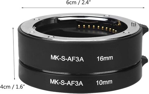 KIMISS MkSAF3A Lens Extension Tube Macro Photographing for Automatic Focus ABS Aluminum Alloy Copper Camera Extension Tubes Set in Saudi Arabia