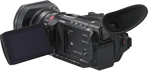 كاميرا فيديو باناسونيك HC-X1600 UHD 4K HDMI مع تكبير 24x + قطعتين ذاكرة 64 جيجابايت + بطارية إضافية + مرشحات + ميكروفون فيديو Shotgun + المزيد (حزمة 27 قطعة) in Kuwait