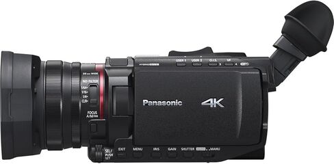 كاميرا فيديو باناسونيك HC-X1600 UHD 4K HDMI مع تكبير 24x + قطعتين ذاكرة 64 جيجابايت + بطارية إضافية + مرشحات + ميكروفون فيديو Shotgun + المزيد (حزمة 27 قطعة) in Kuwait