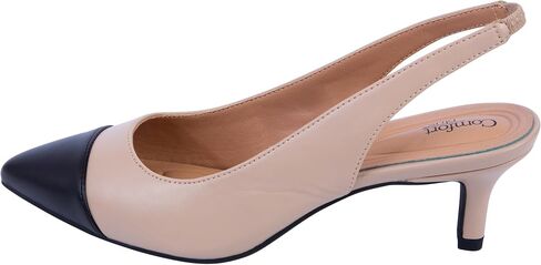 حذاء نسائي من Comfort Plus Kittie Captoe بكعب متوسط ​​من Payless in Kuwait