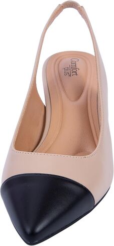 حذاء نسائي من Comfort Plus Kittie Captoe بكعب متوسط ​​من Payless in Kuwait