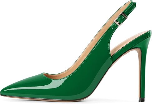 Mettesally Women's Slingback High Heels Pointed Toe Pumps Stiletto Heel Ankle Strap Party Office Dress Shoes in Kuwait