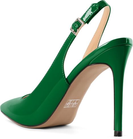 Mettesally Women's Slingback High Heels Pointed Toe Pumps Stiletto Heel Ankle Strap Party Office Dress Shoes in Kuwait