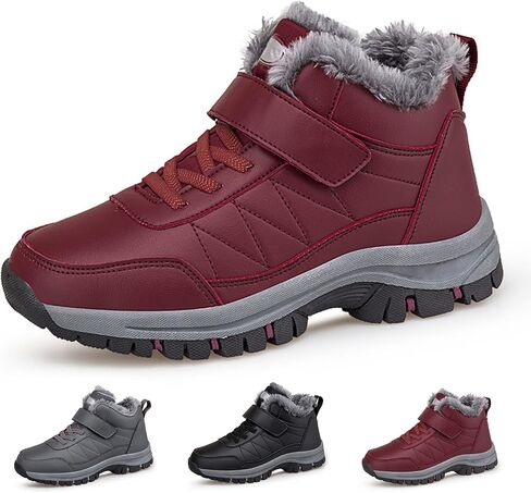 Boots, 2026 Arch Support Orthotic Boots, Fur Lining, Warm Ankle, Waterproof Non-slip Winter Outdoor Hiking Shoes in Saudi Arabia
