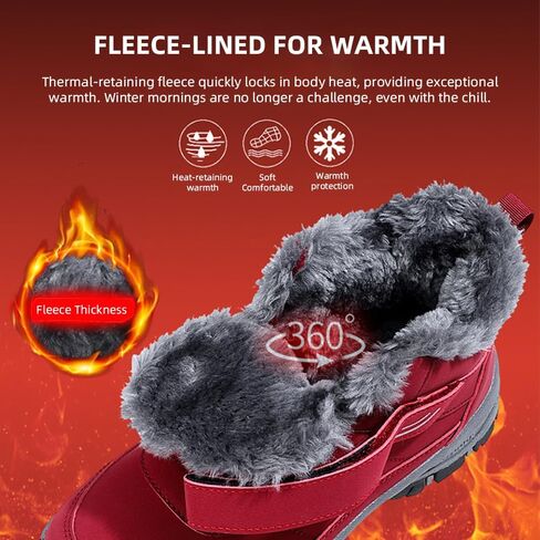 Boots, 2026 Arch Support Orthotic Boots, Fur Lining, Warm Ankle, Waterproof Non-slip Winter Outdoor Hiking Shoes in Saudi Arabia