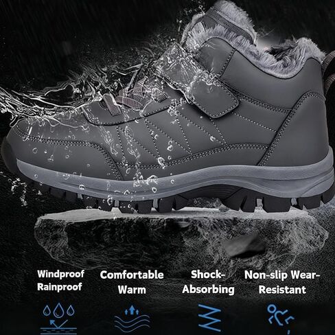 Boots, 2026 Arch Support Orthotic Boots, Fur Lining, Warm Ankle, Waterproof Non-slip Winter Outdoor Hiking Shoes in Saudi Arabia