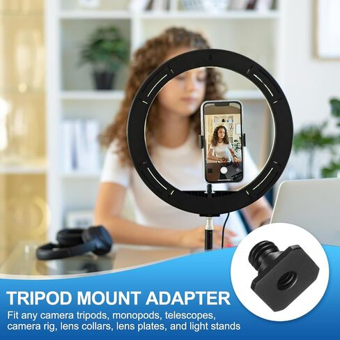 PATIKIL Hot Shoe Adapter 3/8" Male to 1/4" Female, 1 Pcs Hot Shoe Mount Adapter Camera Mount Screw Camera Video Light Converter for Microphone Holder Accessories 0.59x0.71x0.71 Inch in Saudi Arabia