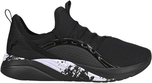 حذاء رياضي نسائي من PUMA Softride Sophia 2.0 Ice Dye برباط كاجوال - أسود - مقاس 10 M in Kuwait