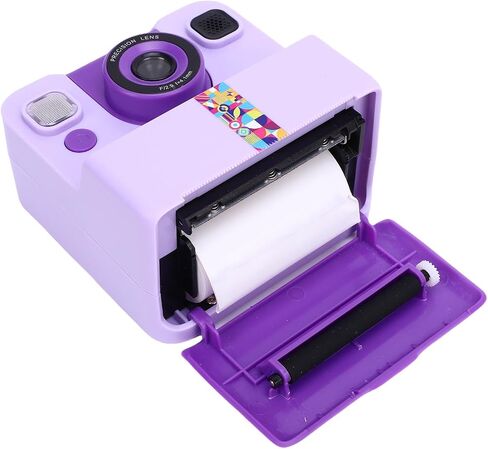 Instant Print Camera for Kids, 180° Flip Camera with 1080P Videos, Selfie Function, Toddler Portable Travel Print Digital Toy for Boys Girls (Purple) in Saudi Arabia