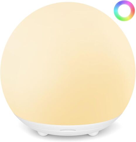 Egg Light for Nursery,Rechargeable Night Light with 16 RGB Colors,3000K Warm Light Stepless Dimming, 2600mAh Battery, Timer&Safe Silicone Design-Ideal for Bedroom Ambiance, Travel&Gifts in Saudi Arabia