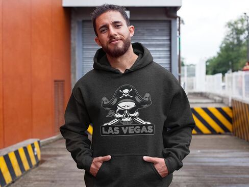 تيشيرتات Expression Tees Raider Skull Straight Outta Las Vegas بغطاء للرأس للأطفال الصغار وسروال قصير من الصوف للرضع، فائقة النعومة ورائعة in Kuwait