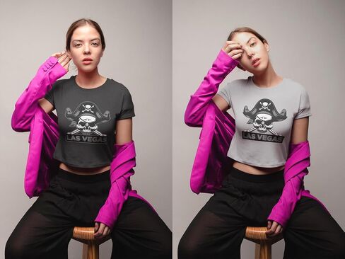 تيشيرتات Expression Tees Raider Skull Straight Outta Las Vegas بغطاء للرأس للأطفال الصغار وسروال قصير من الصوف للرضع، فائقة النعومة ورائعة in Kuwait