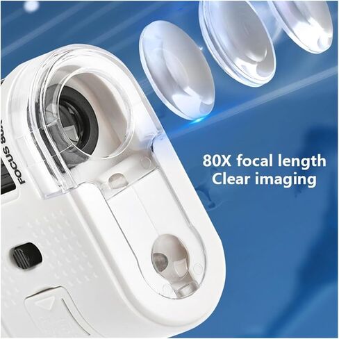Portable Pocket Microscope Stereo Small Microscope LED Light Source for Kids School Home Educational in Saudi Arabia