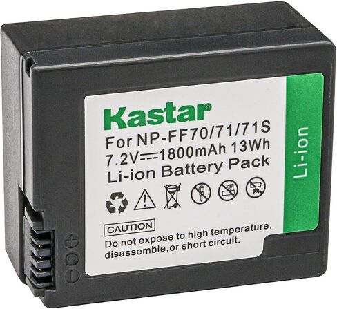 Kastar NP-FF70 Battery 4-Pack Replacement for Sony DCR-PC106, DCR-PC106E, DCR-PC107, DCR-PC107E, DCR-PC108, DCR-PC108E, DCR-PC109, DCR-PC109E, DCR-PC350, DCR-PC350E Camera in Saudi Arabia