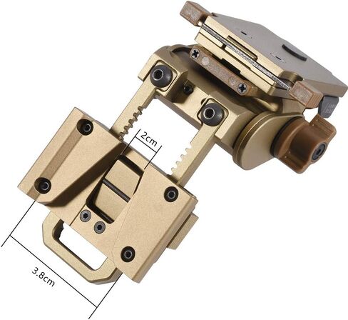 نظارات الرؤية الليلية NVG Mount لـ L4G24 خوذة معدنية للتركيب، حامل وحيد القرن خوذة تكتيكية معدنية كاملة للتركيب باستخدام الحاسب الآلي PVS15/18 لون رملي in Kuwait