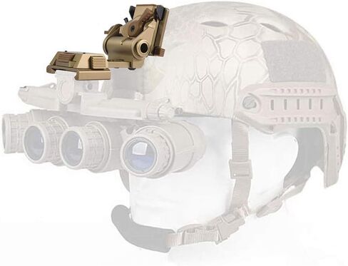 نظارات الرؤية الليلية NVG Mount لـ L4G24 خوذة معدنية للتركيب، حامل وحيد القرن خوذة تكتيكية معدنية كاملة للتركيب باستخدام الحاسب الآلي PVS15/18 لون رملي in Kuwait