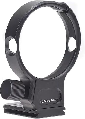 Lens Mount Collar for 28-105mm, Lens Mount Adapter Rings for F4-7.1, Support Bracket and Plate, Black Aluminum Alloy Structure in Saudi Arabia