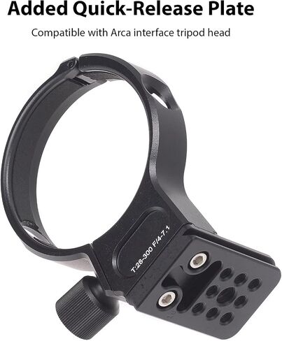 Lens Mount Collar for 28-105mm, Lens Mount Adapter Rings for F4-7.1, Support Bracket and Plate, Black Aluminum Alloy Structure in Saudi Arabia