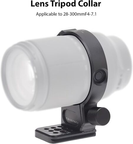 Lens Mount Collar for 28-105mm, Lens Mount Adapter Rings for F4-7.1, Support Bracket and Plate, Black Aluminum Alloy Structure in Saudi Arabia