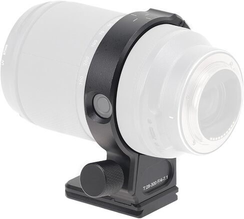 Lens Mount Collar for 28-105mm, Lens Mount Adapter Rings for F4-7.1, Support Bracket and Plate, Black Aluminum Alloy Structure in Saudi Arabia